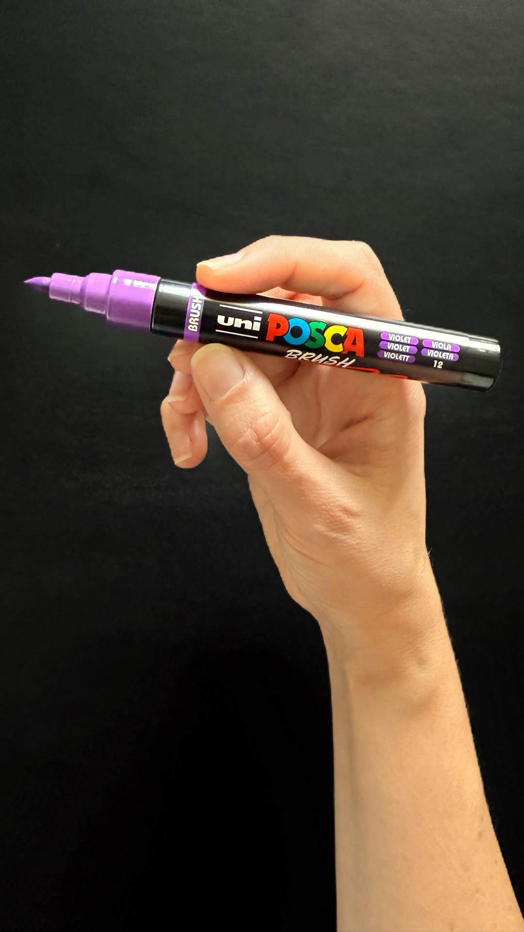 It feels so wrong to smash that brush tip, but that’s the only way I could think of to get my new @posca_usa brush tips started. 🫣 The instructions on the side wanted me to push straight down, but I couldn’t bear to do it.

But I am excited to use them on projects this year, now that I have them all primed and ready for lettering and art! I’ve got 16 fun colors to work with! Linked in bio. 💜

#poscabrush #poscapaintpens #asmrart #brushpen #newpens