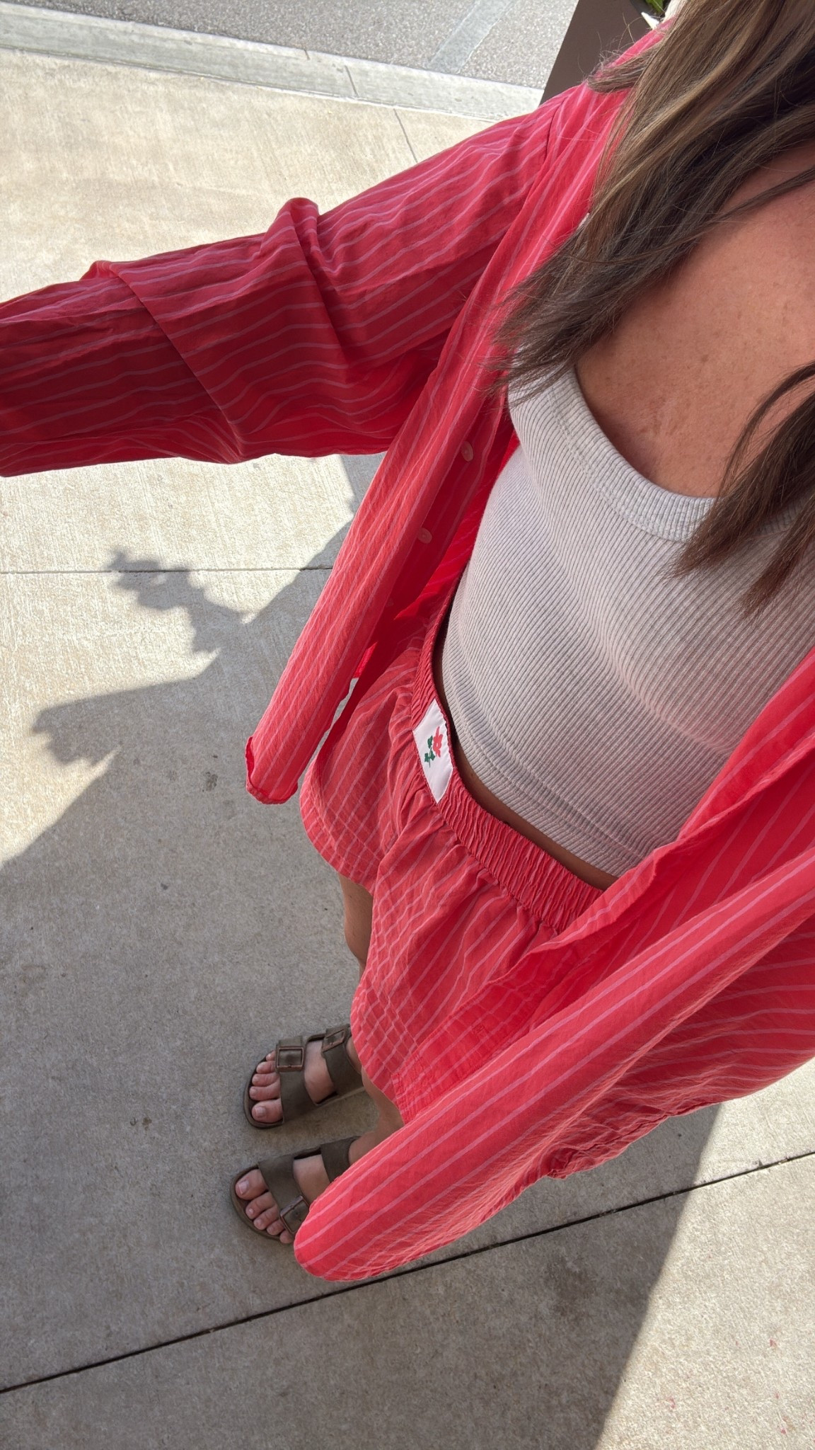 I’m 5’2” in XS shorts + medium button up 

Target finds 
Boxer shorts 
Spring outfits 
Vacation outfits 
Casual vacation outfit 