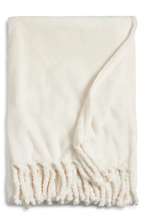 Nordstrom Bliss Throw Blanket in Ivory Egret at Nordstrom | Nordstrom