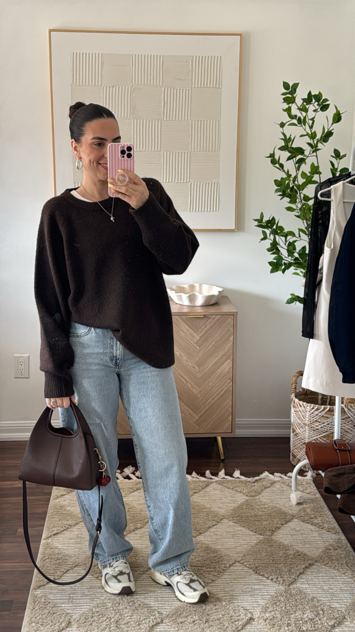 Everyday outfits for us over 40 (something) girls 

Jeans - size 29”
Sweater - XL