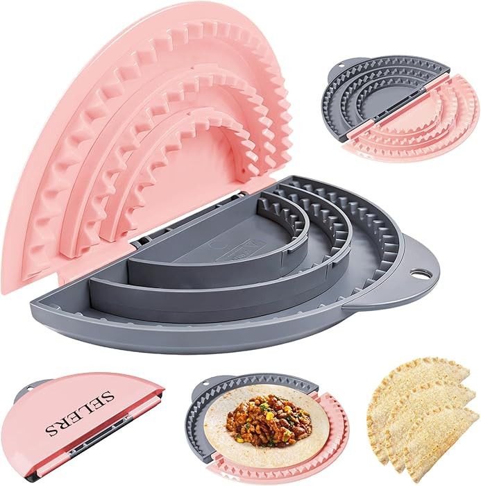 Tortilla Sealer,SELERS,Tacos Tortilla Crimper Maker,Removable & Adjustable 4"- 10" /6"- 12",Quesa... | Amazon (US)