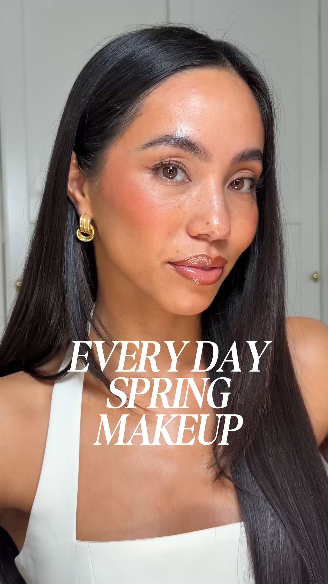 My every day spring makeup 🌸

 Products used:
@tatcha dewy moisturiser
@rhode glazing milk
@elf halo glow (shade 4)
@kyliecosmetics skin tint (shade 6W) 
@kosas under eye corrector (illusion)
@diorbeaty backstage concealer
@charlottetilbury setting spray 

@lysbeauty contour (harmony)
@rarebeauty liquid blush (virture)
@armanibeauty lqiuid eyeshadow (25M)
@lancomeofficial lash idole mascara
@yslbeauty powder blush (rose haze)
@rarebeauty bronzer 

@kylie cosmetics lip liner (cinnamon)
@armanibeauty gloss (nude halo)
@hourglass highlighter (divine) 

Makeup, spring makeup, glowy skin, peach blush 


#LTKspring #LTKbeauty
