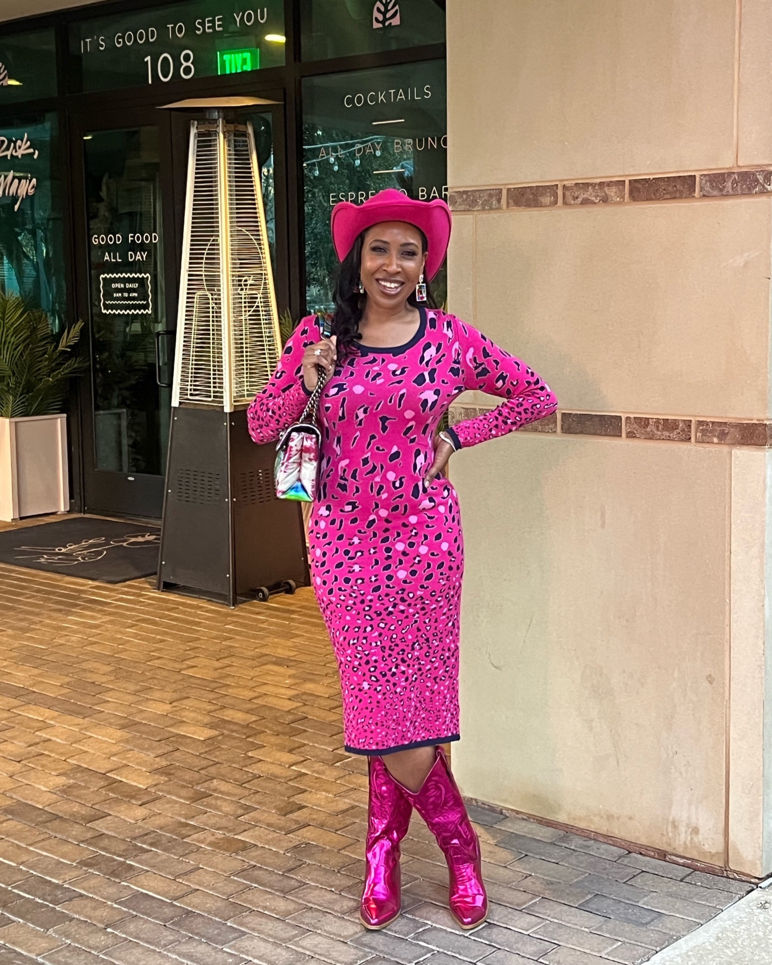 Sweater dress: check! Cowgirl hat: check! Cowgirl boots: check! Y'all, I'm ready to ride into the weekend with this killer outfit. 💋💗🔥 

#OutfitInspo #SweaterDress #BarbiePink #Cowgirlboots

#LTKworkwear #LTKstyletip #LTKover40