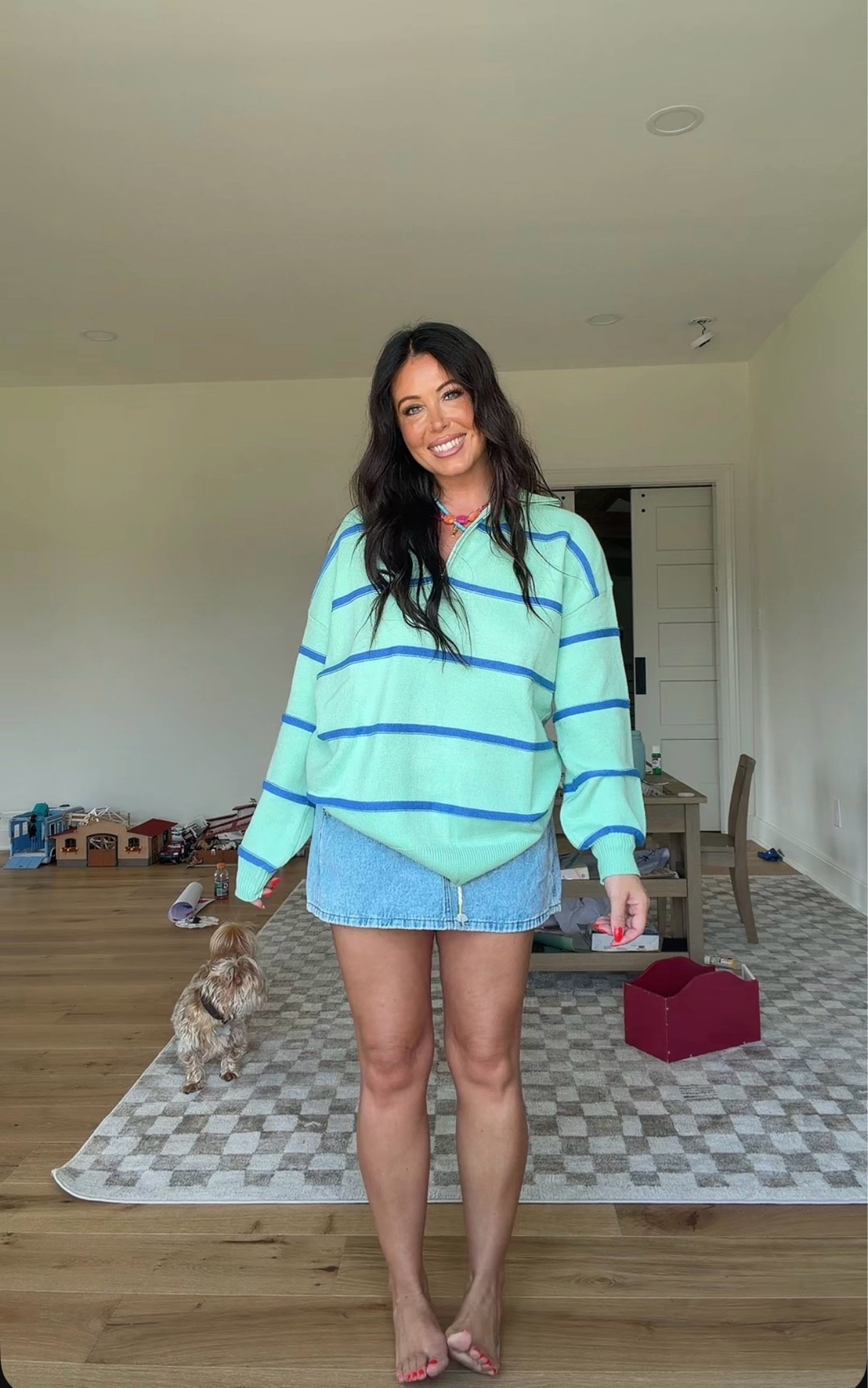My pullover is in a size large and these things are so soft and comfortable! Plus it’s 25% off right now

My denim skirt from target is also amazing a mini size small ￼

#LTKootd #LTKgrwm #LTKdayinmylife
