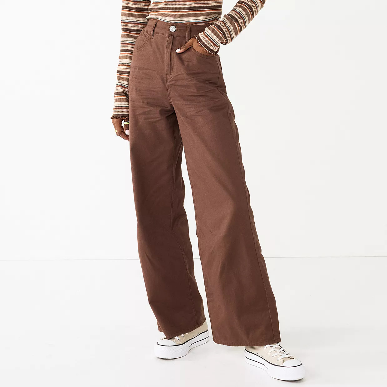 Juniors' SO® Super High-Rise Wide Leg Jeans | Kohl's