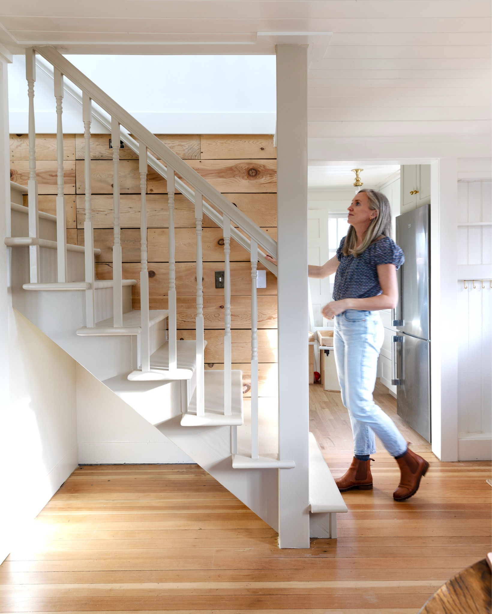 Staircase ✔️

#thepoplarcottage was originally just one story, so this staircase (and the whole second story) is brand new. But it has an old-house, vintage-ey feel thanks to beautifully-detailed stair parts that we found at Home Depot.

#LTKHome