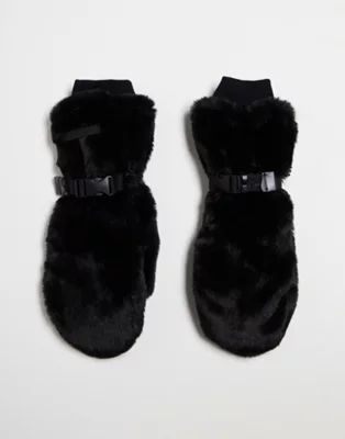ASOS 4505 ski faux fur mittens | ASOS (Global)