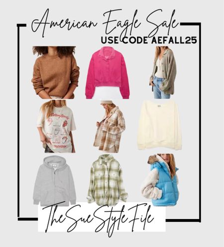 American Eagle sale. Daily sale. Aerie saw. Fall fashion 

#LTKfindsunder50 #LTKsalealert #LTKSale