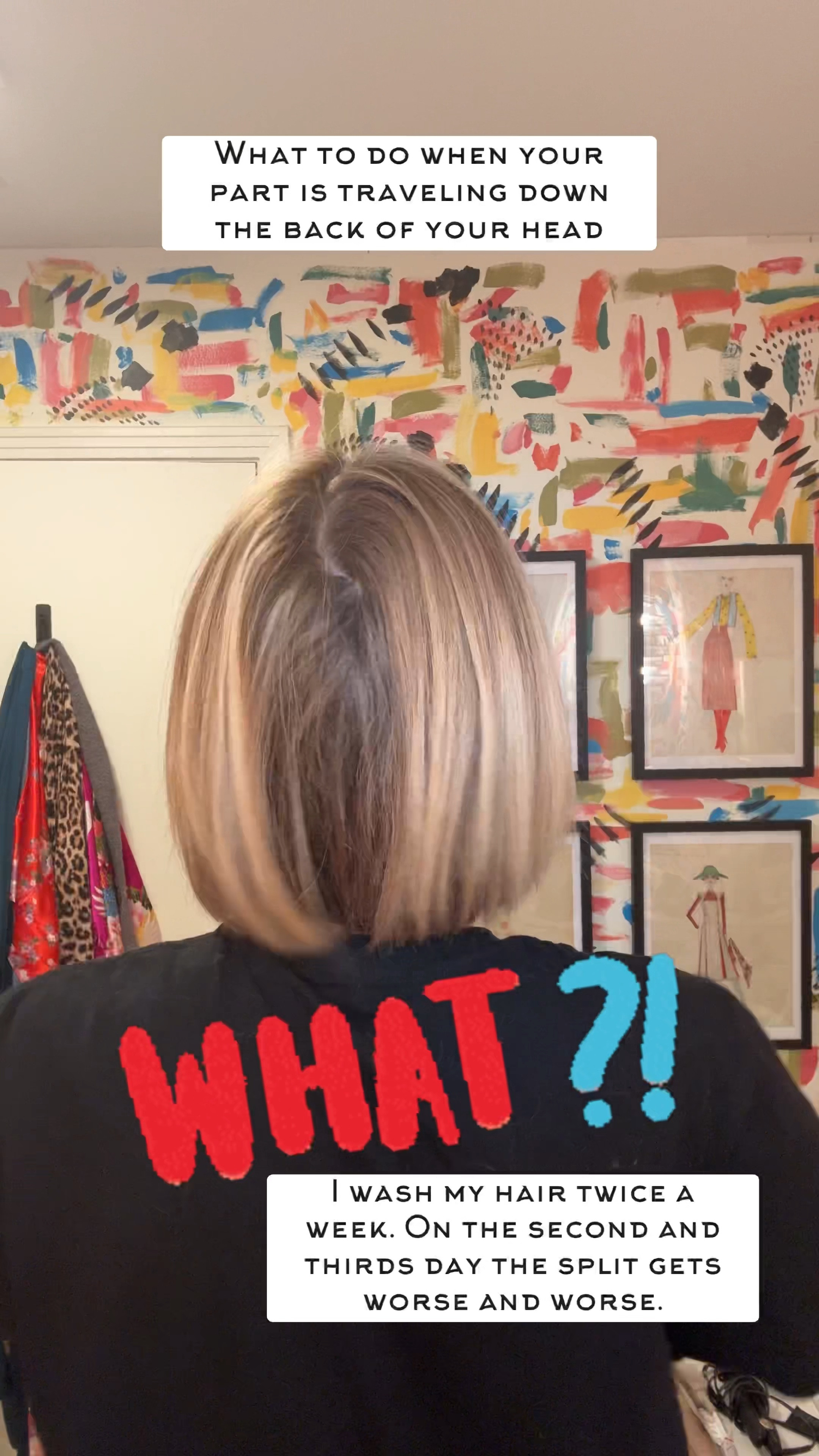 The dreaded part down the back of your head that just keeps creeping lower by day 2 and 3. 😩 I wash my hair about twice a week, but between sleeping on my back and natural separation, it’s not cute and definitely not convenient.

I could tease and use product all day, but the real game-changer? A simple water bottle, a good teasing comb, and my hair dryer. 💡

✨ Here’s what I do:
1️⃣ Lightly mist the root at the crown (not soaking, just damp!)
2️⃣ Blow-dry to reset the shape
3️⃣ Finish with a tight tease—not for height, just to keep that part from separating

This little trick makes my mornings so much easier and faster! Try it out and let me know if you struggle with this too! 💁🏼‍♀️ #HairHack #SalonSecrets #EffortlessHair 

#LTKWatchNow #LTKMostLoved #LTKBeauty