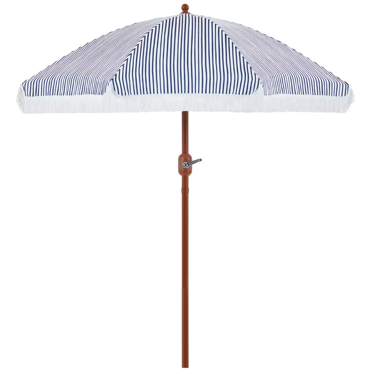 Yaheetech 7.5ft Patio Umbrella with Outdoor Crank Operating Umbrella, Blue and White | Target