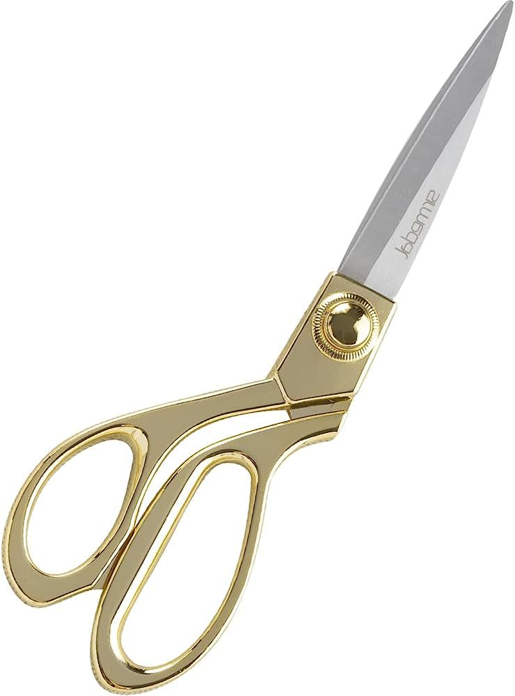SIRMEDAL Professional Heavy Duty Tailor Scissors 8" Gold Stainless Steel Dressmaker Shears(Gold) | Amazon (US)