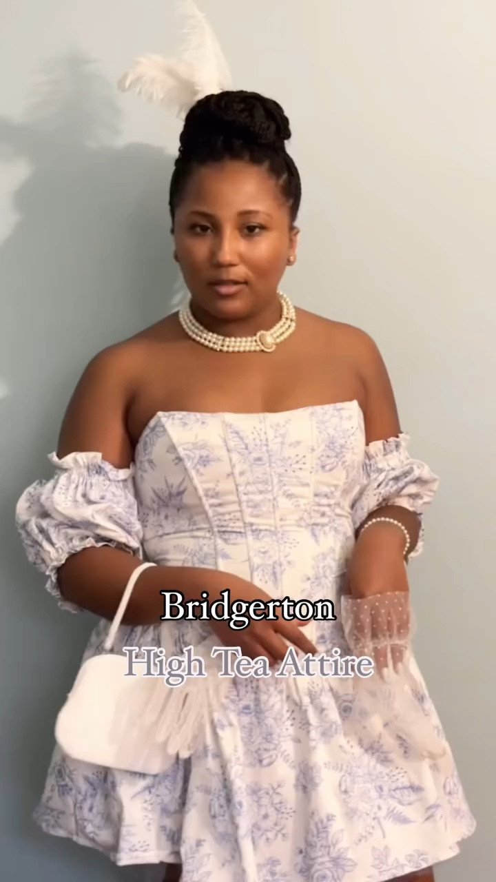 Today, June 13th, I had the immense pleasure of attending a Bridgerton-inspired high tea. The event was a splendid affair, beautifully orchestrated by our gracious hosts. The company was delightful, and the surroundings simply enchanting. A particular highlight was the enlightening discourse on the power of herbs, a subject dear to my heart. Truly, a day to remember! 🌿✨ 

Dress: @dollskill 
#bridgerton #corsetdress #ootd 
#ladywhistledown #30daysofreeltones

#LTKVideo #LTKBeauty