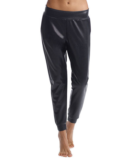 Commando Faux-Leather Jogger Pants | Neiman Marcus