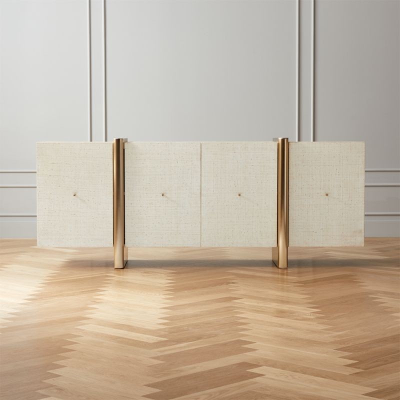 Dorset Linen CredenzaCB2 Exclusive  | Purchase now and we'll ship when it's available.    Estima... | CB2