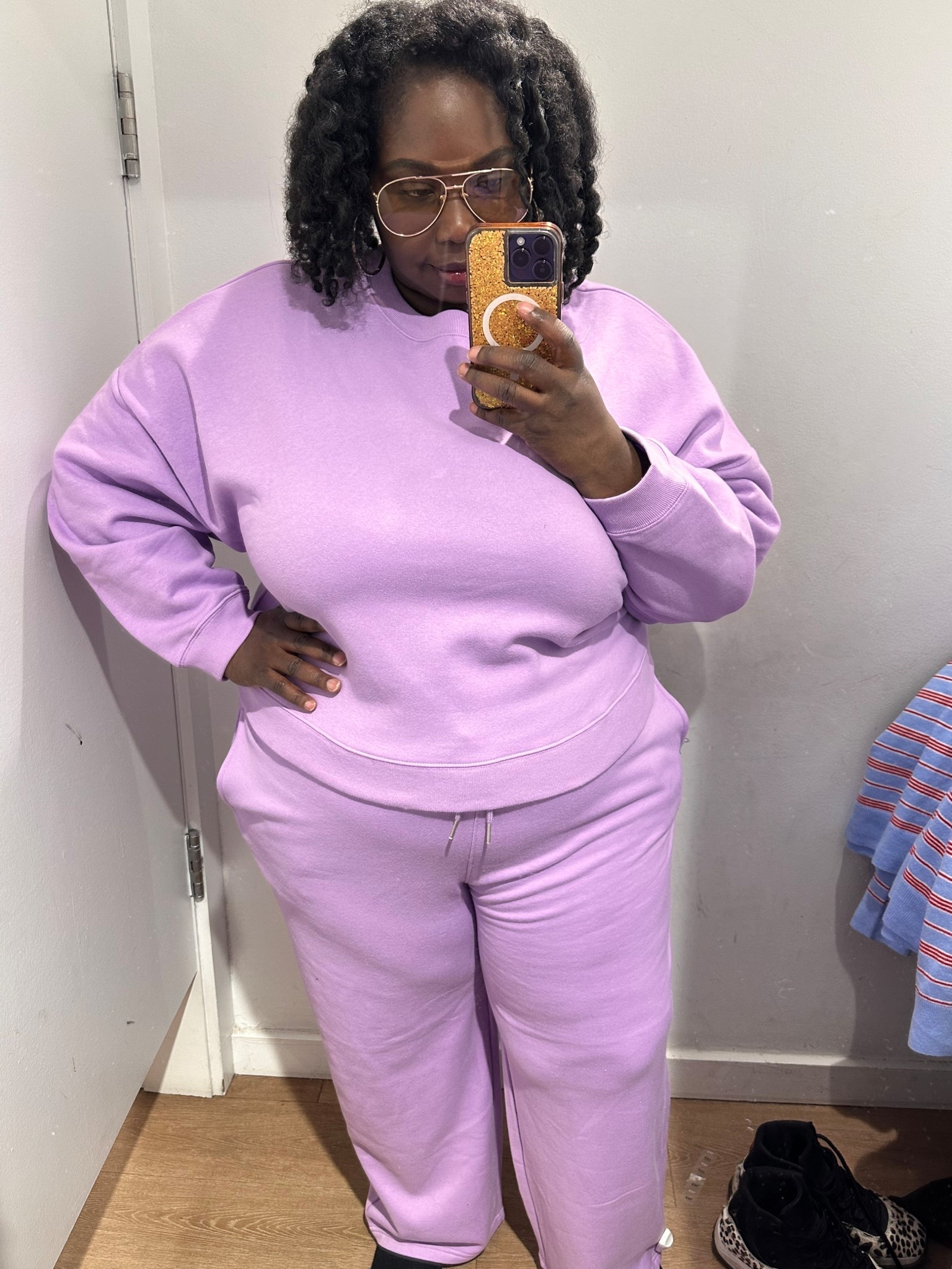 Thought this was a cute jogger set. It comes in other colors. Wearing XXL in top and pants. 

#LTKMidsize #LTKPlusSize