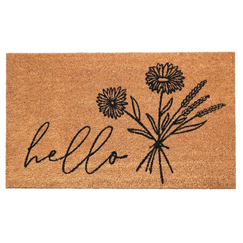 Floral Outdoor Doormat | Wayfair North America