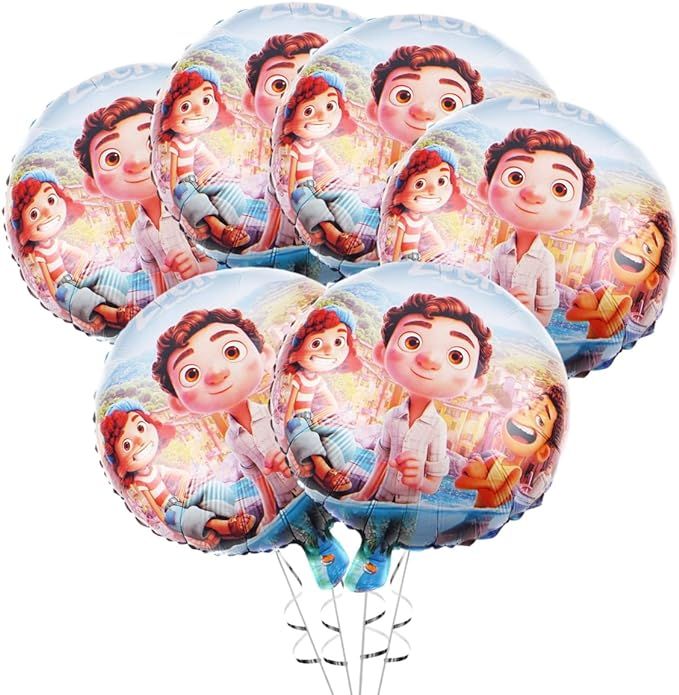 6pcs Luca aluminum foil balloons, Luca themed party supplies,Luca Themed Birthday Party Decoratio... | Amazon (US)
