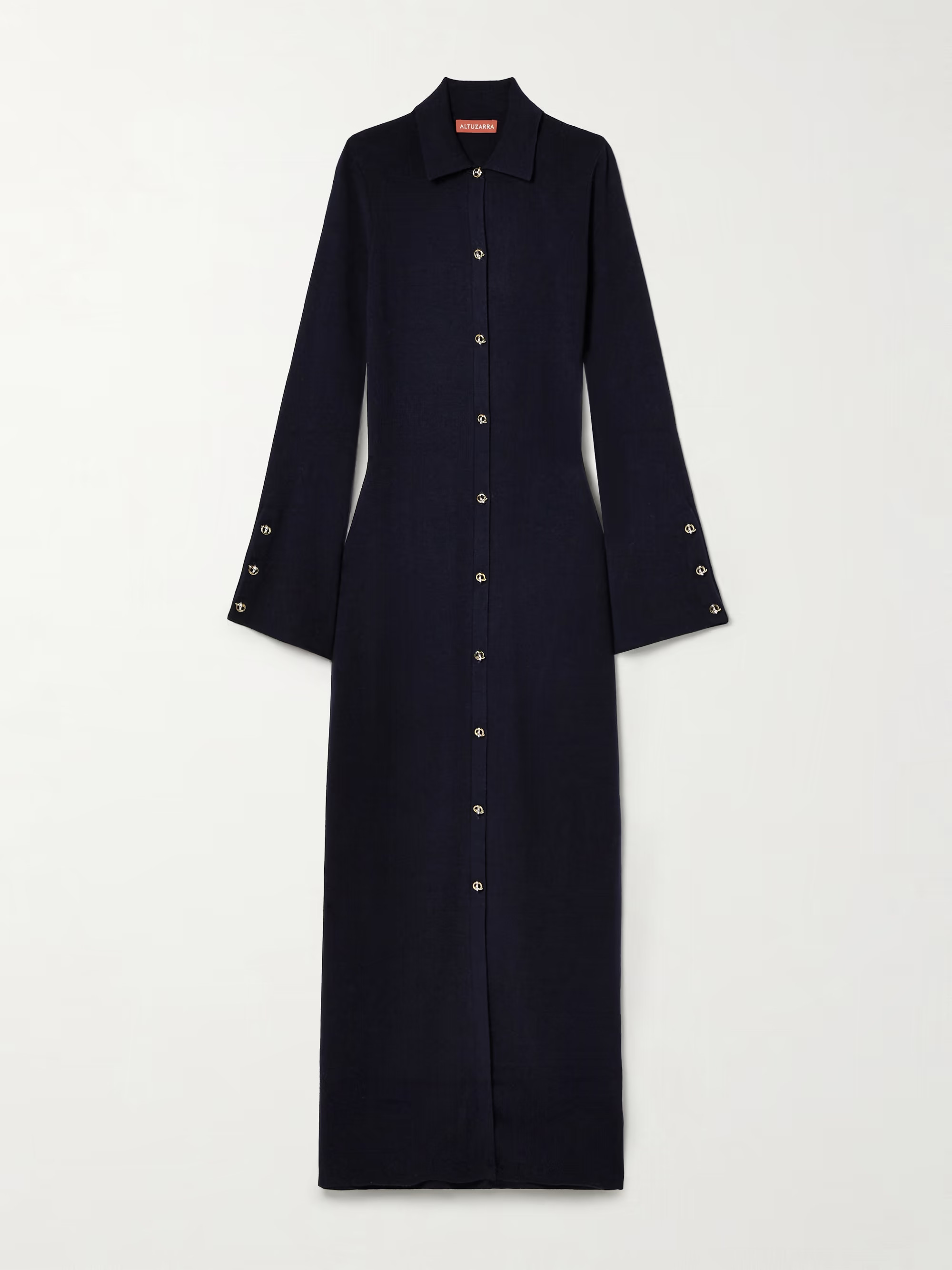 Leopold wool-blend maxi shirt dress | NET-A-PORTER (US)