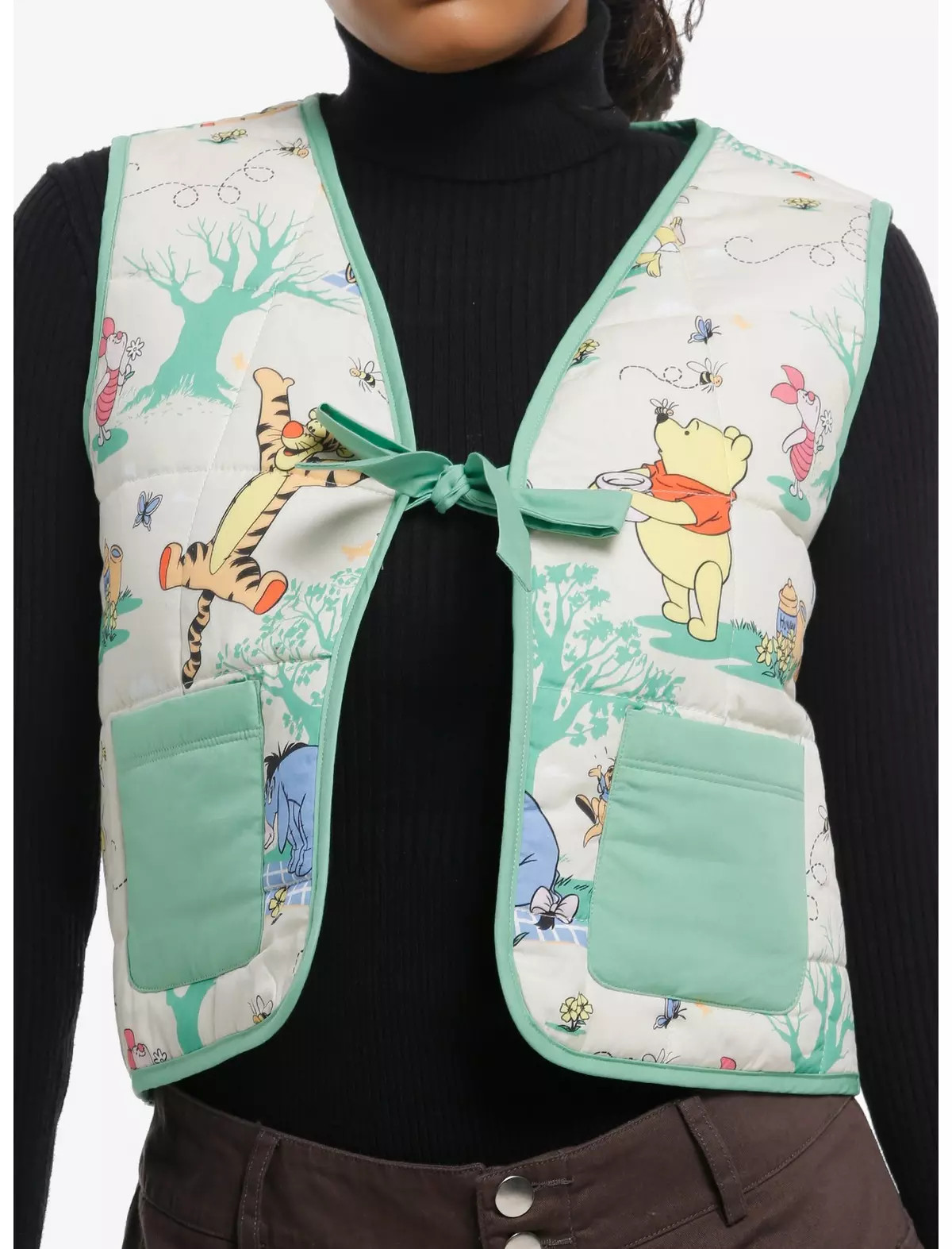 Disney Winnie The Pooh Girls Quilted Vest | Hot Topic