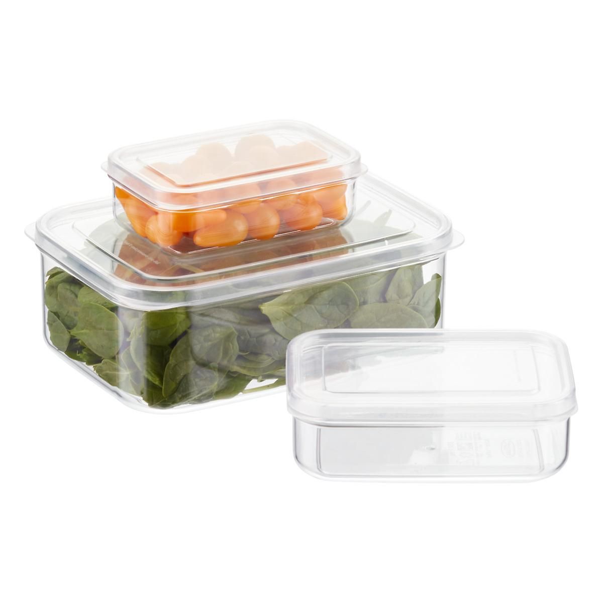 Lustroware Crystal Clear Rectangular Food Storage | The Container Store