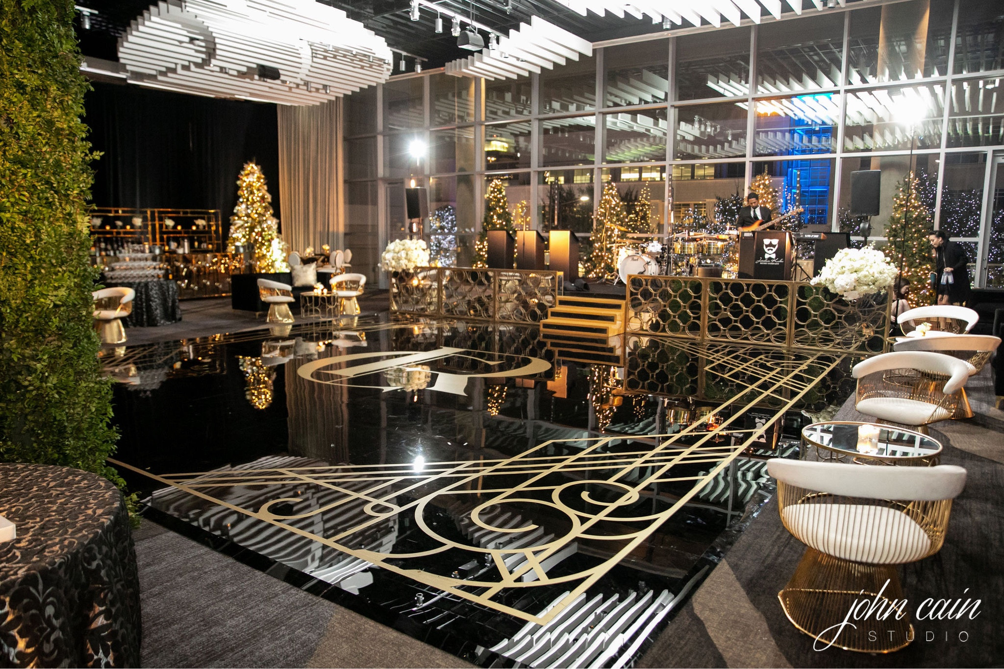 Christmas gatsby holiday wedding event gold black green decor 

#LTKfindsunder100 #LTKwedding #LTKHoliday