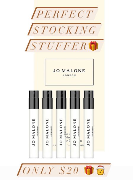 Here is a perfect stocking stuffer- this Jo Malone discovery set is such a steal at $20😀👏👏Perfect for travel, you can take one or all and smell amazing during your entire vacay!! Perfect for someone you don’t know what to give 😁😜



#ltkbeauty #ltkstyletip #stockingstuffers #giftsunder50 #budgetgifts #fragrance #fragrancesets #jomalone #jomalonegiftsets #luxurygifts #giftsfor20 #giftsforher #giftsforhim 

#LTKGiftGuide #LTKHoliday #LTKunder50