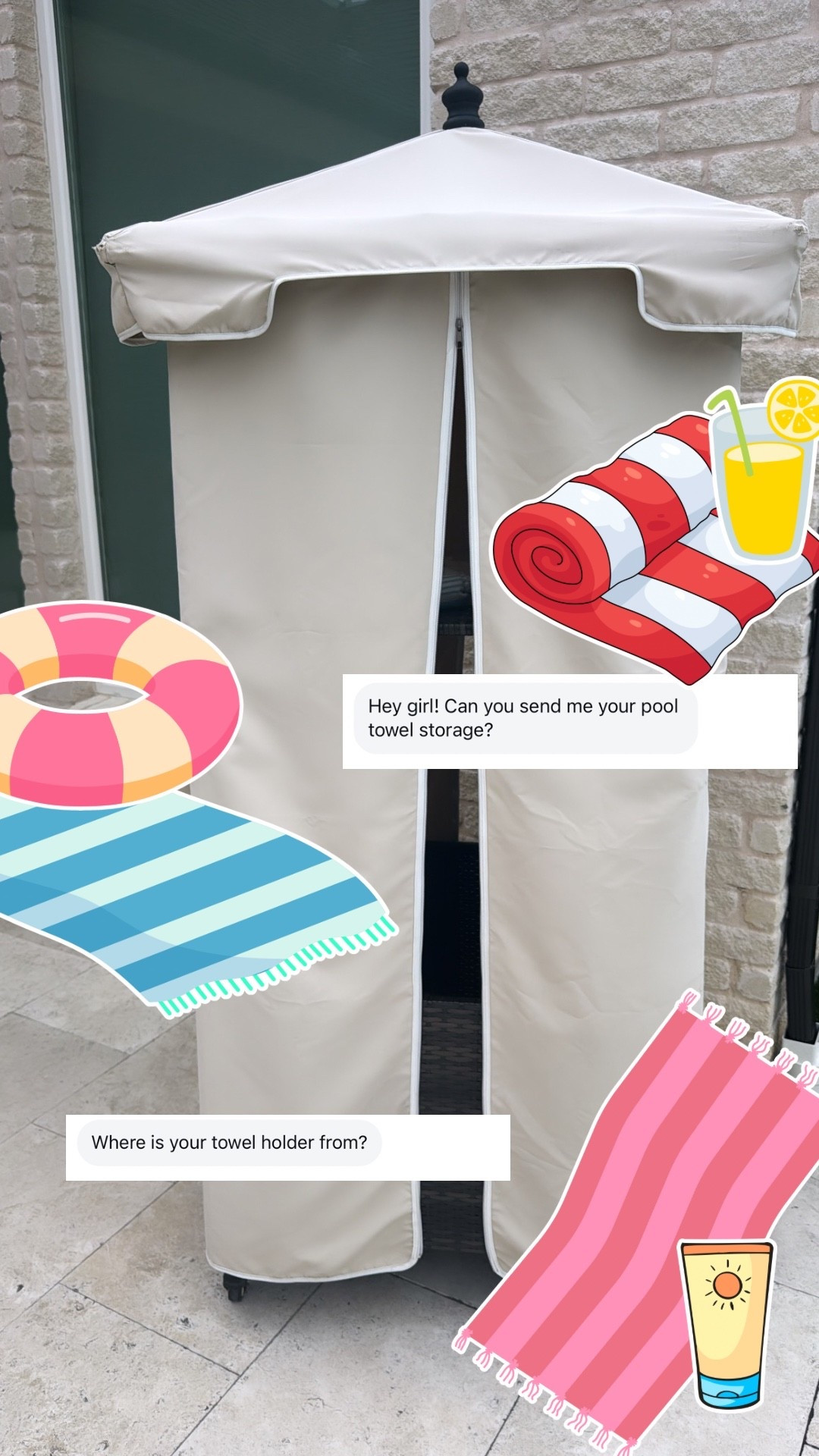 I love this towel caddy to keep all of our towels organized by the pool! 💦

#swimming #swim #pool #backyard #family #kids #home #swimmingpool #summer

#LTKKids #LTKSwim #LTKHome