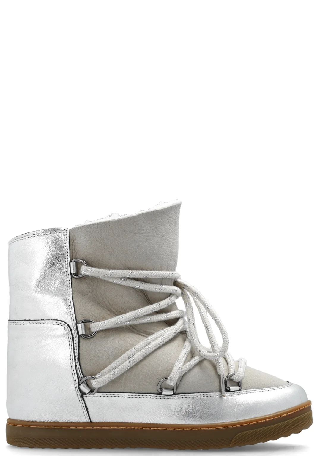 Isabel Marant Nowles Lace-Up Wedge Boots | Cettire Global
