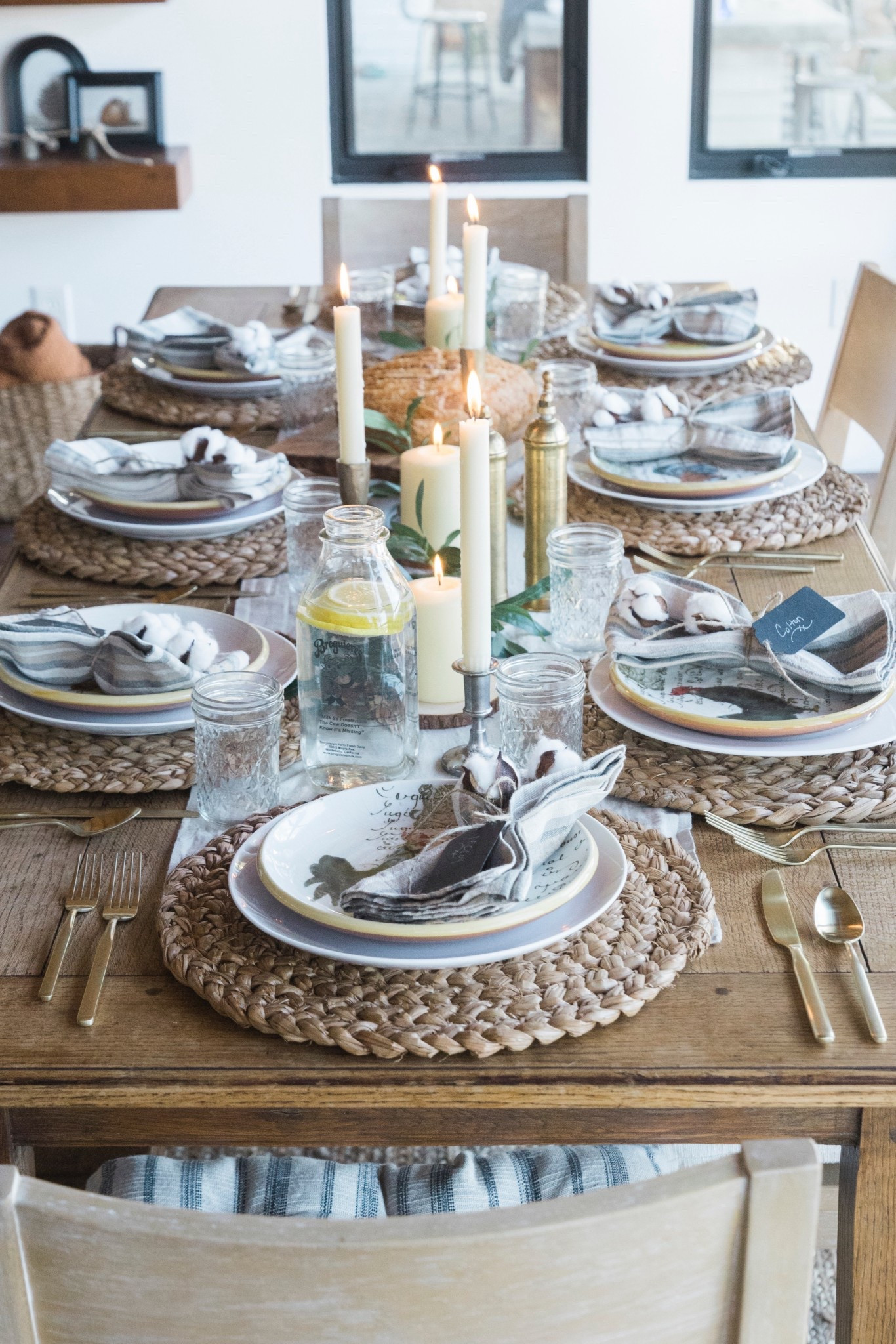Simple farmhouse Thanksgiving table decor. 

#LTKSeasonal #LTKHoliday #LTKHome