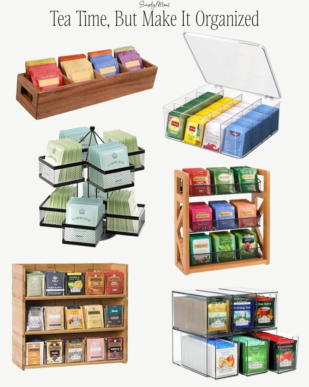 Tea time, but make it organized. These tea organizers are such an easy way to keep all your favorite teas neat, visible, and ready to grab. Perfect for a kitchen cabinet, coffee station, or tea corner.

#LTKHome #LTKSeasonal