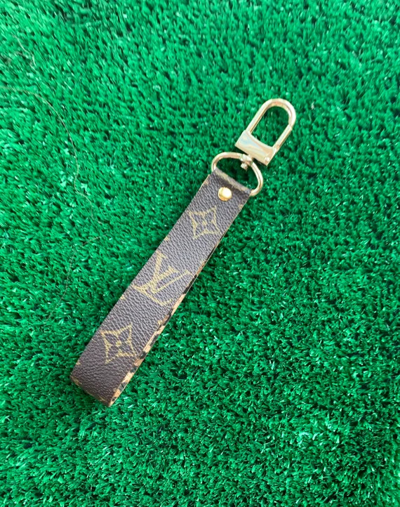 Repurposed Wristlet Keychain with Leather | Etsy (US)