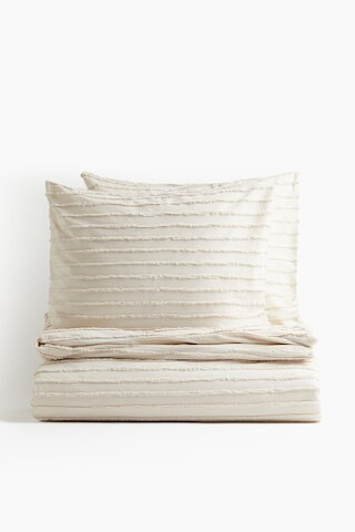 H & M - Tufted King/Queen Duvet Cover Set - Beige | H&M (US + CA)