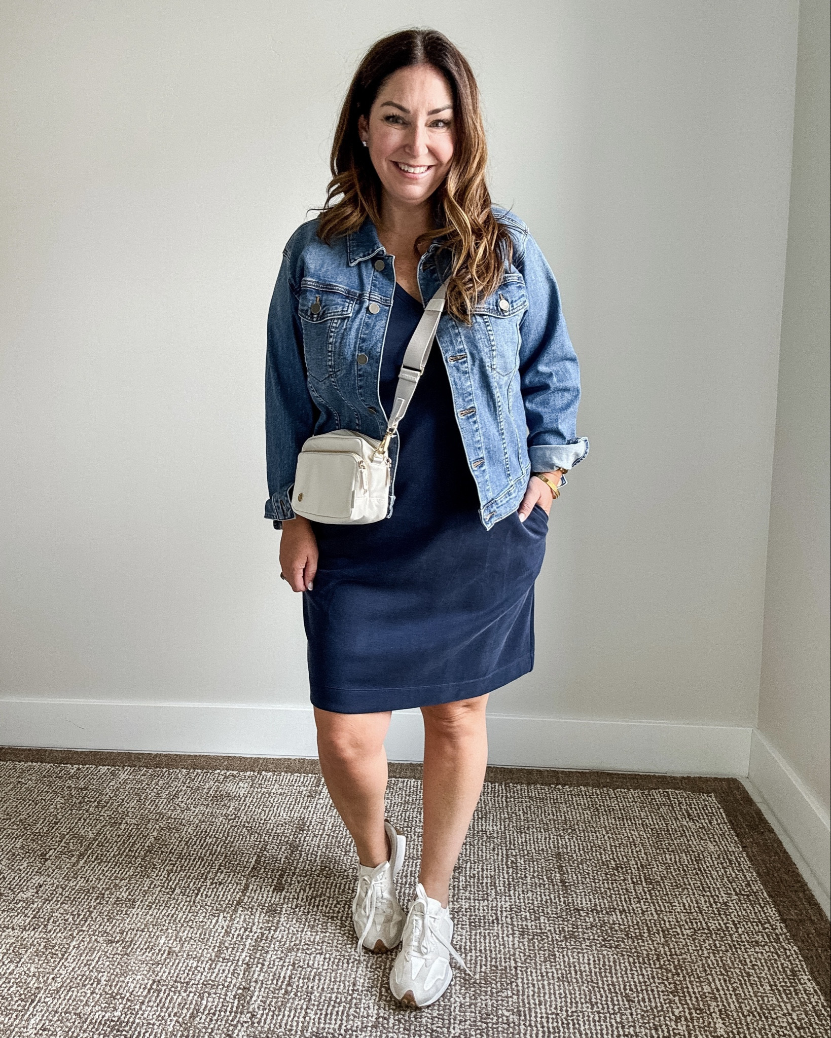 Ododos Modal Knit Shift Dress with Jean Jacket Wearing Jacket in L, Dress size up to XL. #amazonathleisure #midsizeathleisure #teacheroutfit #backtoschool

#LTKSeasonal #LTKFindsUnder50 #LTKMidsize