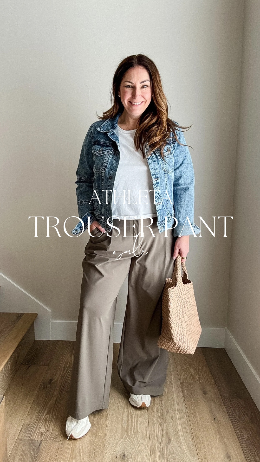 Athleta pinnacle trouser 30% off //They have a flat front tab waistband but then stretch in the back. Wrinkle resistant perfect for work trips, breathable and machine washable.

Wearing 14 in pants, large in essential tee, large in knit top, XL in bodysuit and blazer 

#LTKWatchNow #LTKWorkwear #LTKSaleAlert