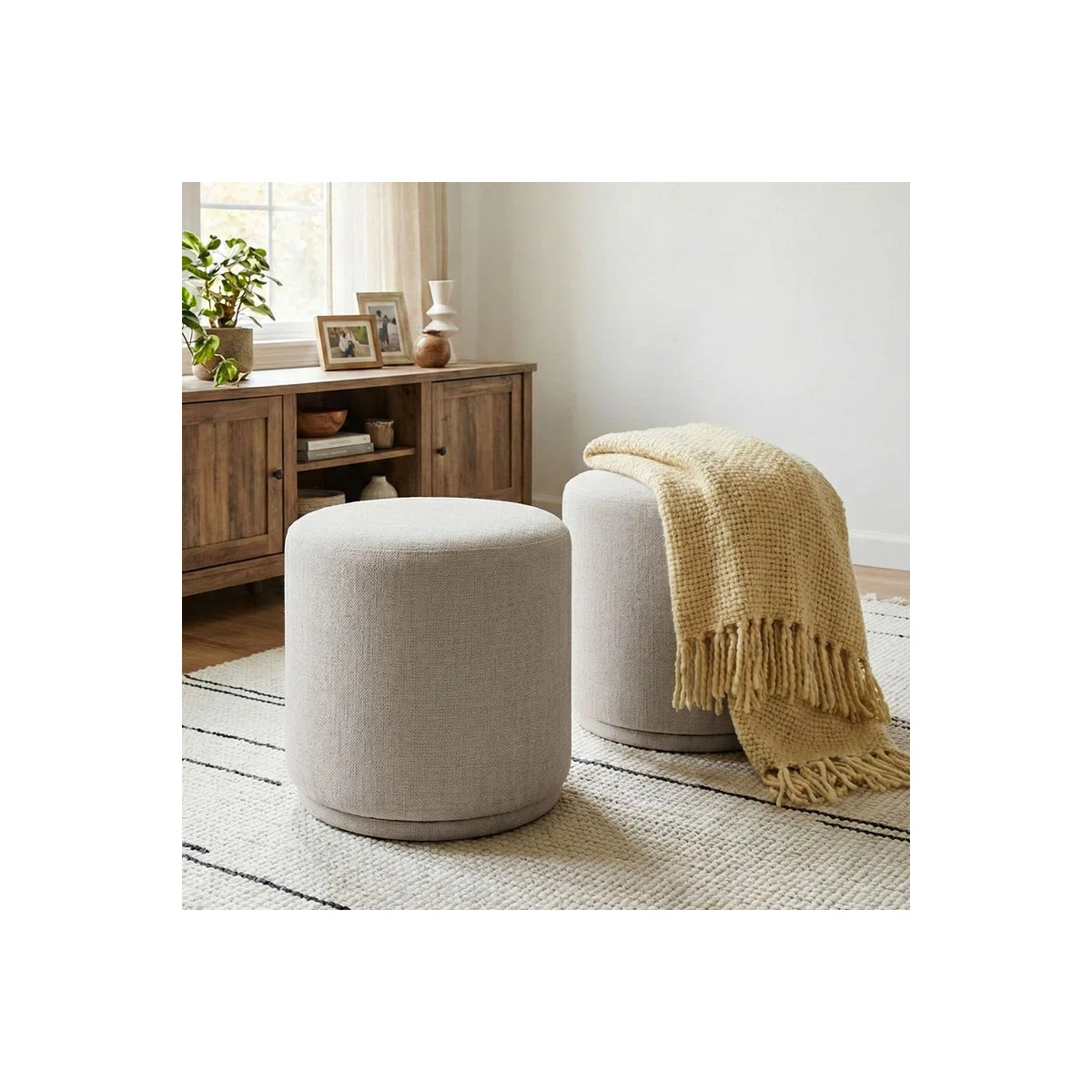 18.5" Wide Swivel Ottoman (Set Of 2) | Wayfair North America