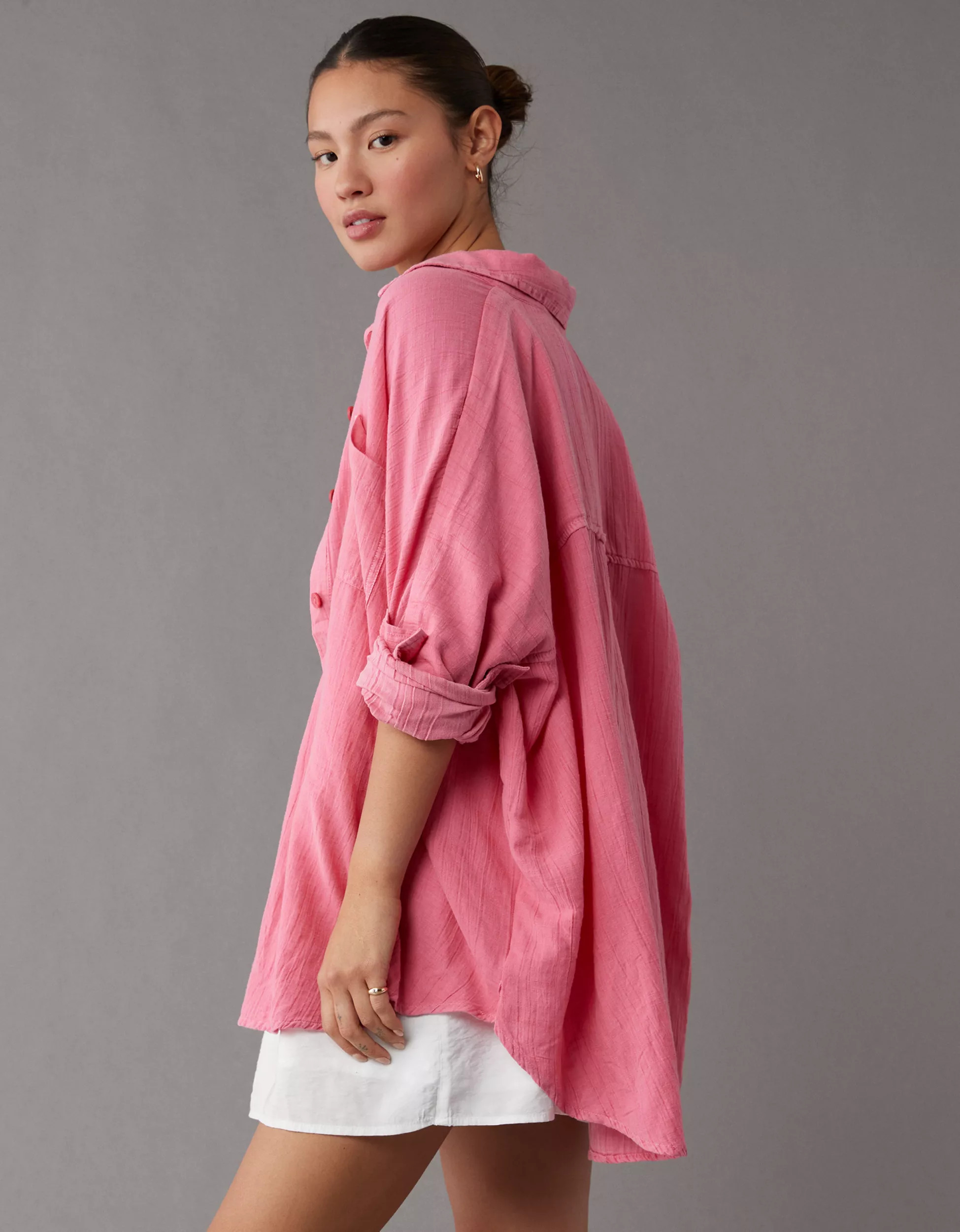 AE Go Big Beach Shirt | American Eagle Outfitters (US & CA)