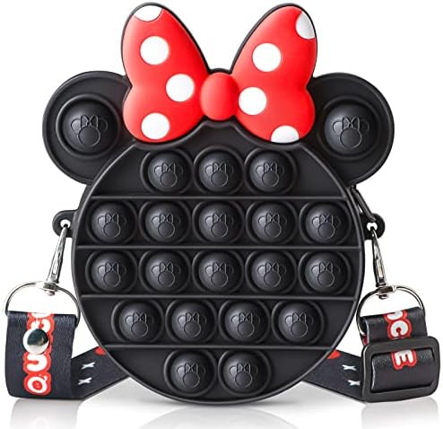 Pop Shoulder Bag,Pop On It Purse,Lovely Silicone Handbags for Girls,Sensory Fidget Stress Relief Toy | Amazon (US)