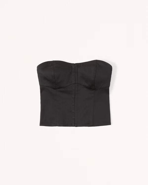 Strapless Hook-and-Eye Corset Top | Abercrombie & Fitch (US)