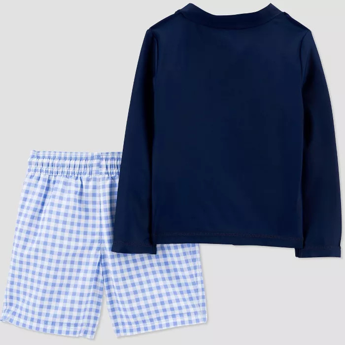 Toddler Boys' Anchor Print Rash Guard Set - Just One You® made by carter's Blue | Target