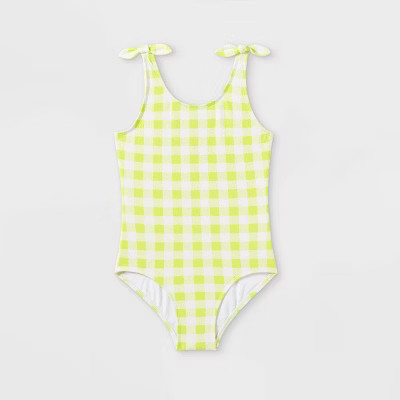 Girls' Gingham One Piece Swimsuit- Cat & Jack™ | Target