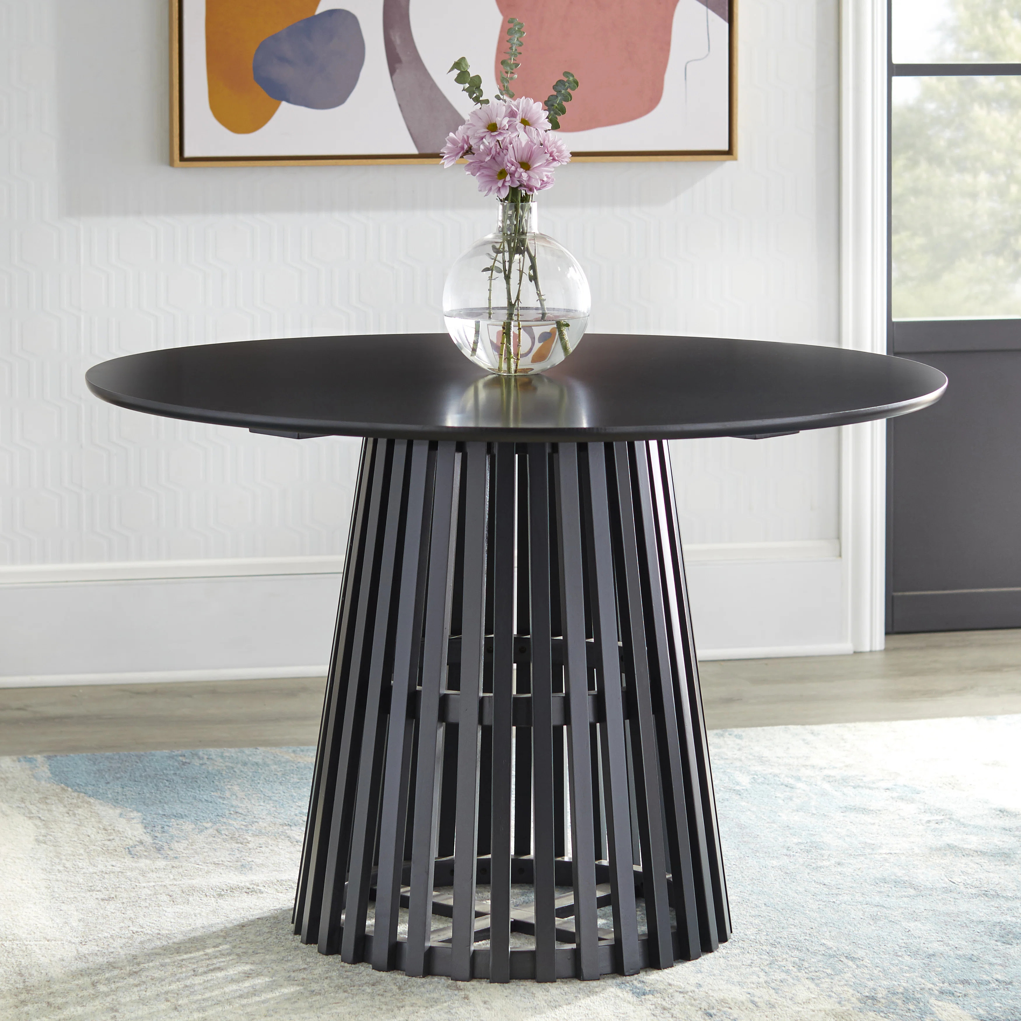 George Oliver Parisi Round Solid Wood Base Dining Table & Reviews | Wayfair | Wayfair North America
