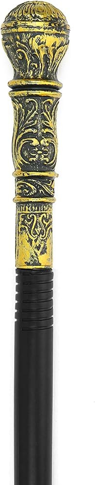 Skeleteen Antique Gold Walking Cane - Elegant Vintage Prop Stick Dress Pimp Canes Costume Accesso... | Amazon (US)