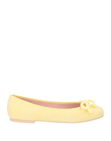 Pretty Ballerinas Woman Ballet flats Pastel yellow Size 8.5 Leather | YOOX (US)
