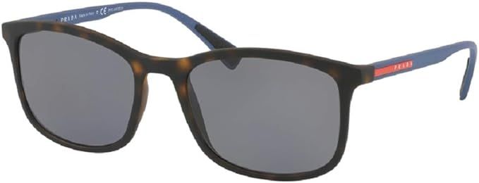 Prada PS01TS LIFESTYLE Rectangle Sunglasses For Men+ BUNDLE With Designer iWear Eyewear Kit | Amazon (US)