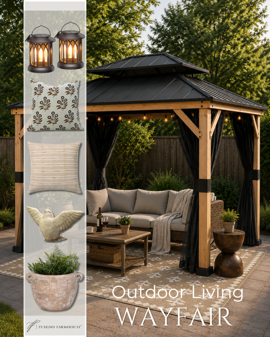 Your backyard just became the place to be 🤎✨

Turn any outdoor space into a cozy, elevated retreat with a few intentional layers. This look blends warm wood tones, soft neutrals, and ambient lighting for that effortless “stay awhile” vibe. 

 #LTKSeasonal #LTKHome #LTKSaleAlert