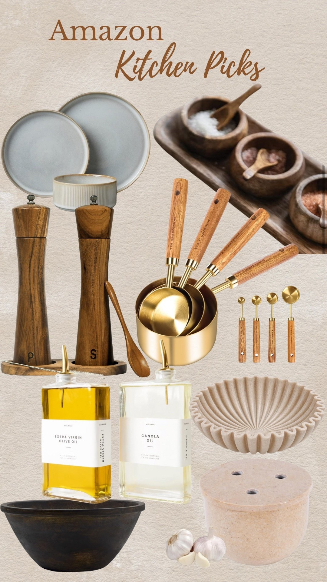 Elevate your kitchen with these Amazon finds that blend style and function in the most beautiful way. From wood-accented measuring cups to modern oil dispensers and ceramic salt cellars, these pieces are perfect for any neutral or organic modern home. Whether you’re restocking essentials or curating the perfect kitchen aesthetic, these budget-friendly Amazon picks bring a touch of timeless design to your countertops. Tap to shop everything that makes everyday cooking feel elevated and cohesive.

Amazon kitchen picks neutral kitchen finds aesthetic kitchen decor modern rustic kitchen Amazon kitchen favorites organic modern kitchen tools stylish kitchen accessories budget-friendly kitchen finds countertop essentials ceramic oil dispensers wood salt and pepper mills gold measuring cups minimal kitchen tools trending Amazon home finds

#AmazonKitchen #KitchenFavorites #OrganicModernHome #NeutralHomeStyle #AmazonFinds #KitchenAesthetic #KitchenOrganization #AmazonHomeFinds #KitchenMustHaves #WoodAndGoldKitchen #NeutralDecor #MinimalKitchen #HomeEssentials #LTKHome #LTKKitchen #KitchenDecor #KitchenVibes #AmazonNeutralFinds #AmazonPicks #KitchenGoals #ModernKitchenStyle #AestheticKitchen #CountertopGoals #AmazonHomeStyle #NeutralHomeFinds #AmazonMustHaves #KitchenInspo #HomeStyleEdit #LTKUnder100 #AffordableHomeDecor

#LTKFindsUnder50 #LTKStyleTip #LTKHome