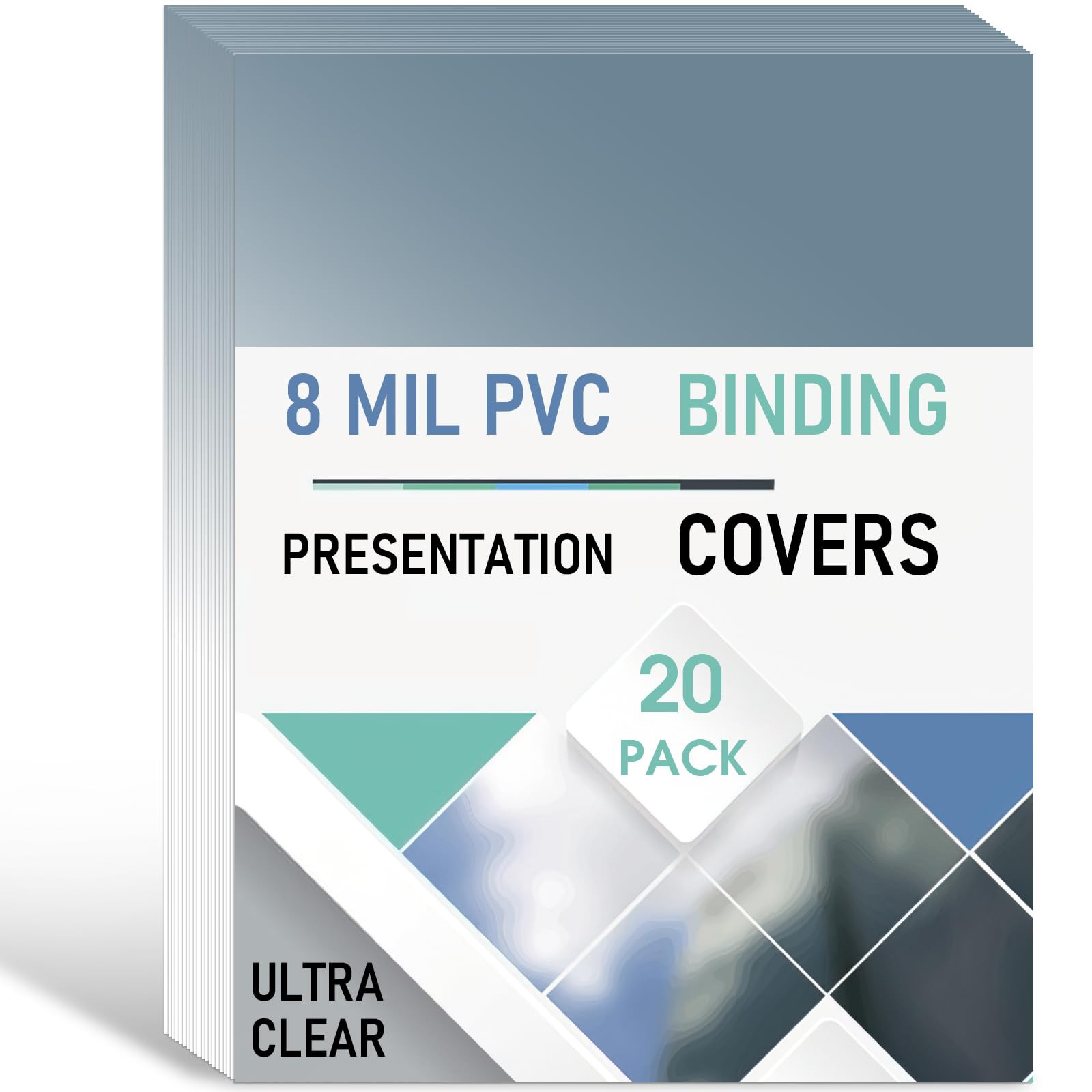 8 Mil PVC Binding Presentation Covers, COIDEA Clear Report Covers for Binding, Book Covers Presen... | Amazon (US)