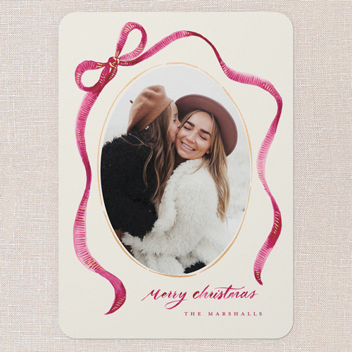 Cascading Ribbon Holiday Card | Shutterfly