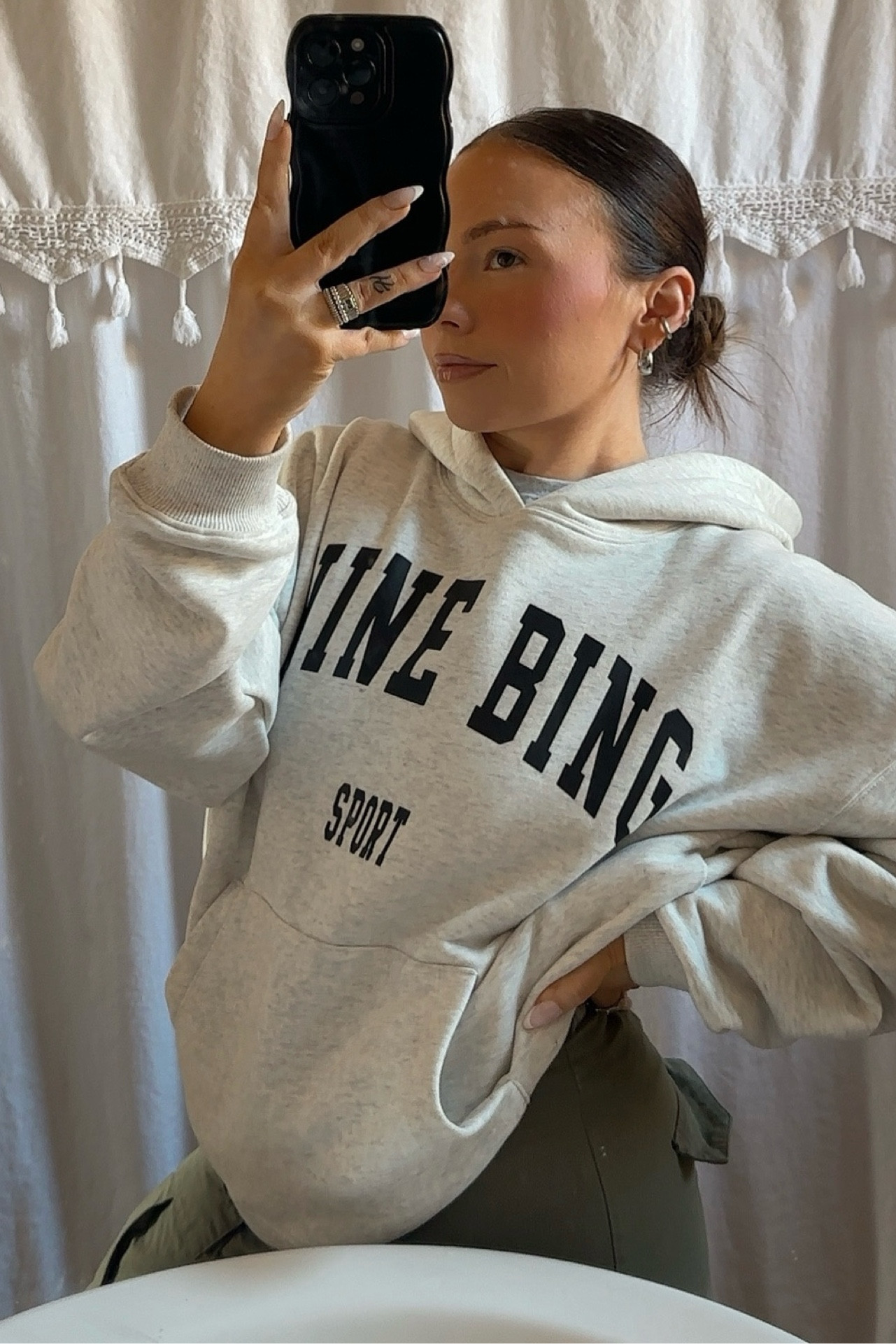 Been obsessed with pairing cute pants or jeans with my hoodies instead of sweatpants or leggings lately. This one from yesterday was so cute and comfy, and then I added a leather jacket over it for running out of the house. 

#LTKSeasonal #LTKStyleTip