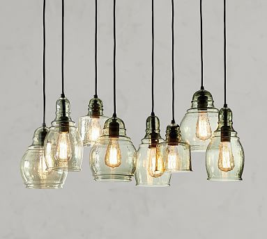 Paxton Glass 8 Multi-Light Pendant | Pottery Barn (US)